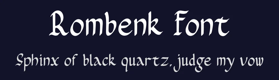 Rombenk Font by Enigma Lettering Studio — Blackletter Font — thumbnail 2