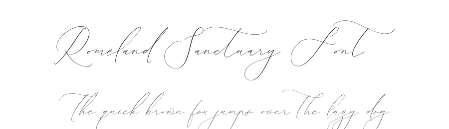 Romeland Sanctuary Font by stylishtype.co — Script Handwritten Font