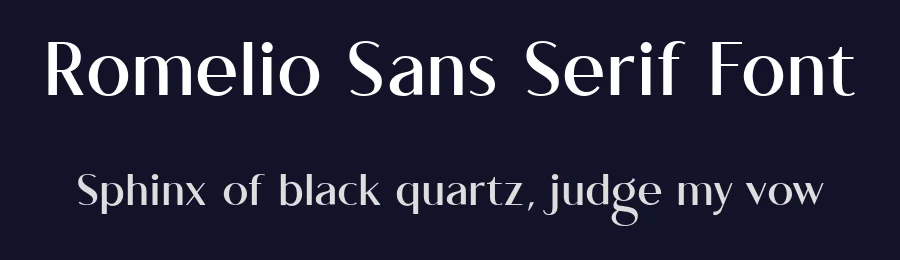 Romelio Sans Serif Font by Arterfak , Arterfak Project — Sans Serif Font — thumbnail 2