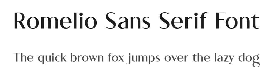 Romelio Sans Serif Font by Arterfak , Arterfak Project — Sans Serif Font