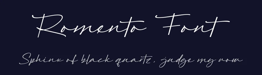 Romento Font by Fikryal Studio — Script Handwritten Font — thumbnail 2