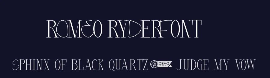 Romeo Ryder Font by nihstudio — Display Font — thumbnail 2