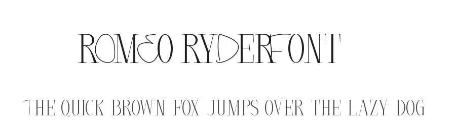 Romeo Ryder Font by nihstudio — Display Font