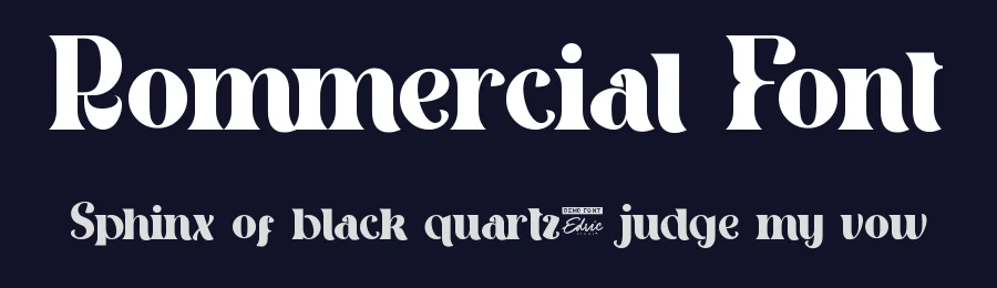 Rommercial Font by edricstudio — Serif Font — thumbnail 2