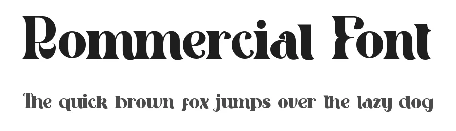 Rommercial Font by edricstudio — Serif Font