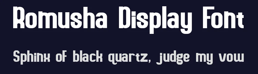 Romusha Display Font by JujunGag — Display Font — thumbnail 2