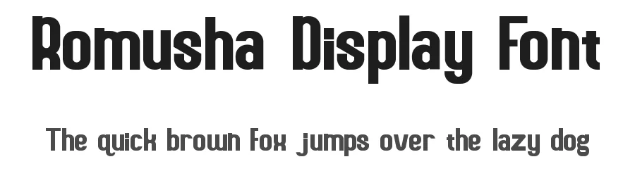 Romusha Display Font by JujunGag — Display Font