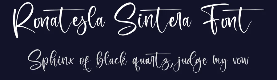 Ronatesla Sintera Font by letternity — Script Handwritten Font — thumbnail 2