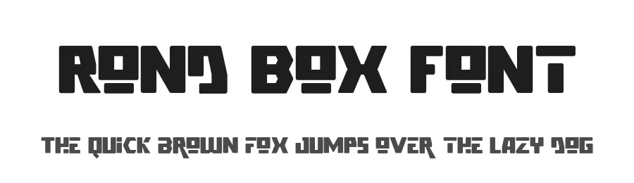 Rond Box Font by pandekastudio — Display Font