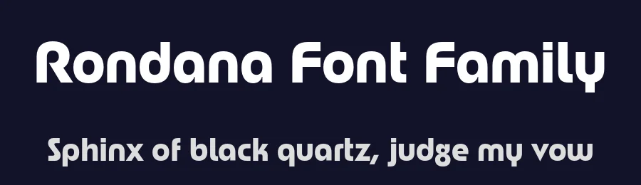 Rondana Font Family by 178-MC — Sans Serif Font — thumbnail 2