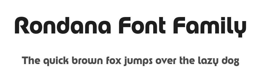 Rondana Font Family by 178-MC — Sans Serif Font