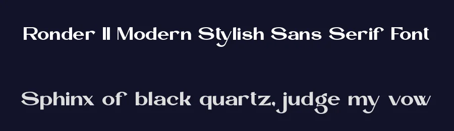Ronder || Modern Stylish Sans Serif Font by ErmediaStudio — Display Font — thumbnail 2