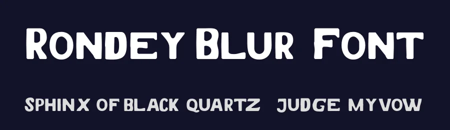 Rondey Blur Font by craftsupplyco — Display Font — thumbnail 2