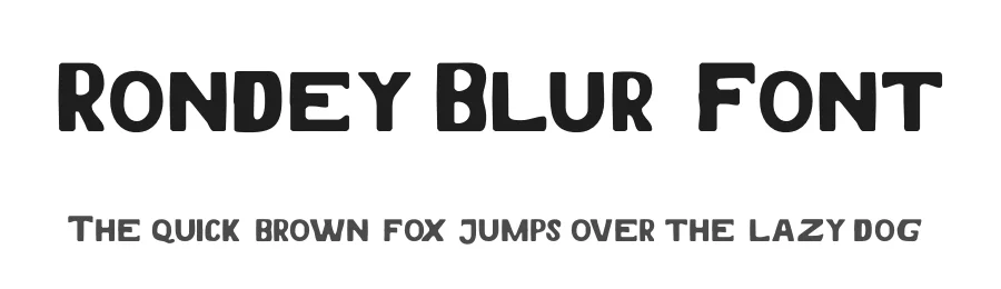 Rondey Blur Font by craftsupplyco — Display Font