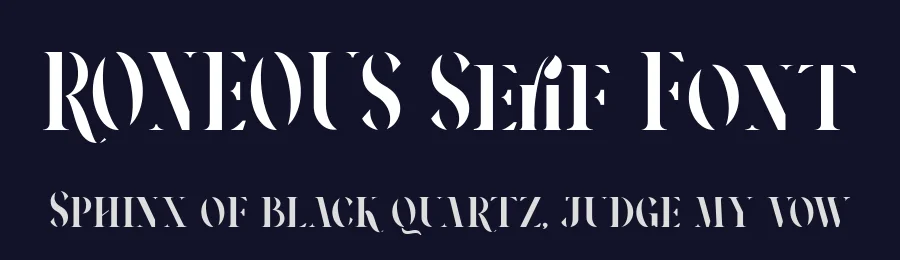 RONEOUS Serif Font by Gfont — Decorative Font — thumbnail 2