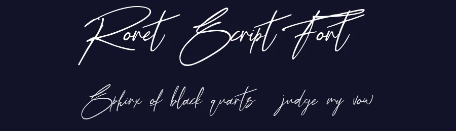 Ronet Script Font by Yasirekinci — Script Handwritten Font — thumbnail 2