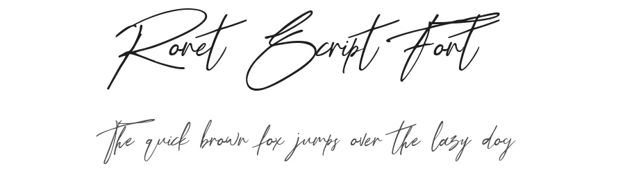 Ronet Script Font by Yasirekinci — Script Handwritten Font