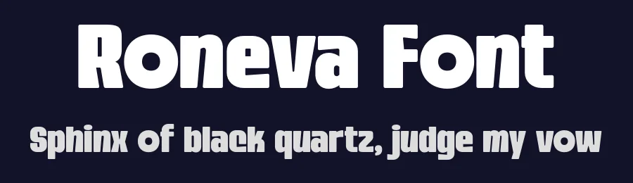 Roneva Font by Arterfak — Display Font — thumbnail 2