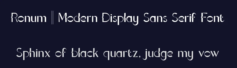 Ronum || Modern Display Sans Serif Font by ErmediaStudio — Display Font — thumbnail 2