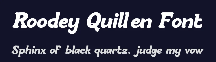 Roodey Quillen Font by Gracetypestudio — Display Font — thumbnail 2
