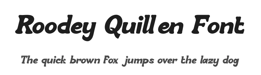 Roodey Quillen Font by Gracetypestudio — Display Font