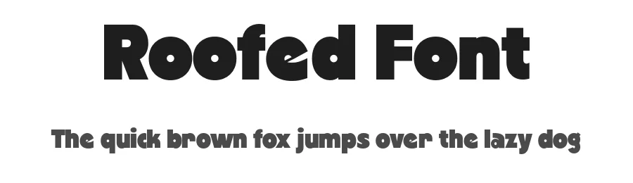 Roofed Font by sixtypefoundry — Display Font