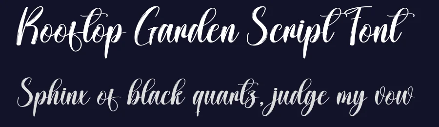 Rooftop Garden Script Font by creativeletter — Script Handwritten Font — thumbnail 2