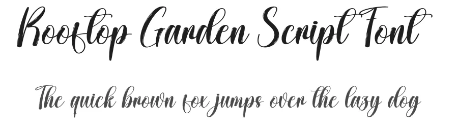 Rooftop Garden Script Font by creativeletter — Script Handwritten Font