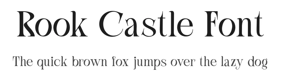 Rook Castle Font by roomspace.cl — Display Font