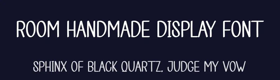 Room Handmade Display Font by creativeletter — Display Font — thumbnail 2