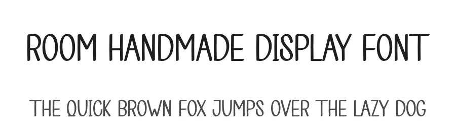 Room Handmade Display Font by creativeletter — Display Font