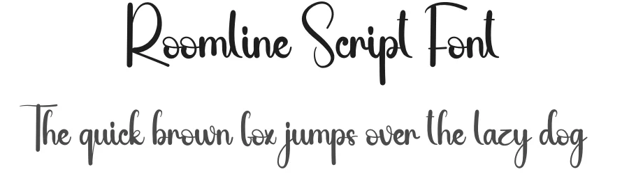 Roomline Script Font by andikastudio — Script Handwritten Font