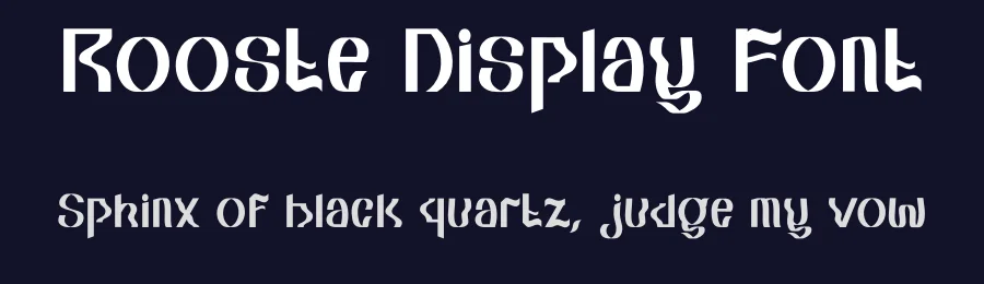 Rooste Display Font by Dhabee — Decorative Font — thumbnail 2