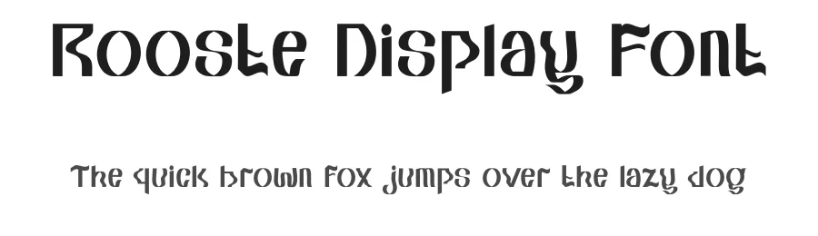 Rooste Display Font by Dhabee — Decorative Font