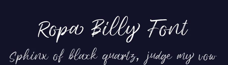 Ropa Billy Font by alit design — Script Handwritten Font — thumbnail 2
