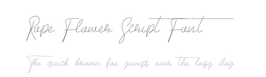 Rope Flower Script Font by andikastudio — Script Handwritten Font