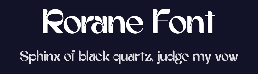 Rorane Font by roomspace.cl — Display Font — thumbnail 2