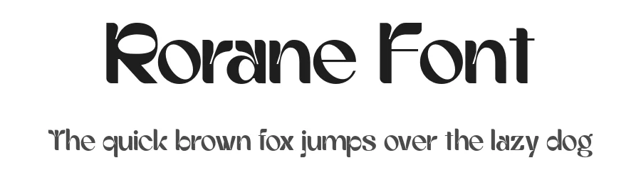Rorane Font by roomspace.cl — Display Font