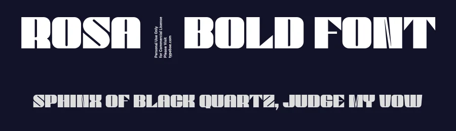 Rosa – Bold Font by Typebae — Display Font — thumbnail 2