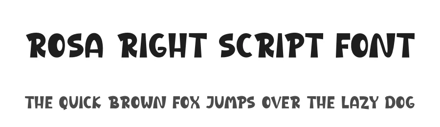 Rosa Right Script Font by freshtypeink — Display Font