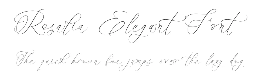 Rosalia Elegant Font by stylishtype.co — Script Handwritten Font