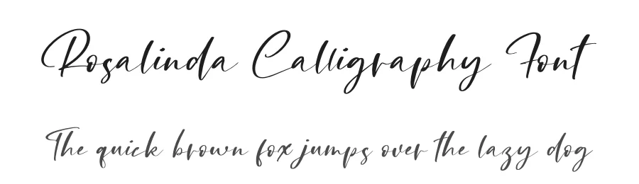 Rosalinda Calligraphy Font by letterenastudios — Script Handwritten Font