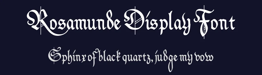Rosamunde Display Font by Peter Wiegel — Display Font — thumbnail 2
