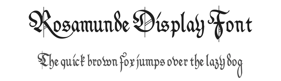 Rosamunde Display Font by Peter Wiegel — Display Font