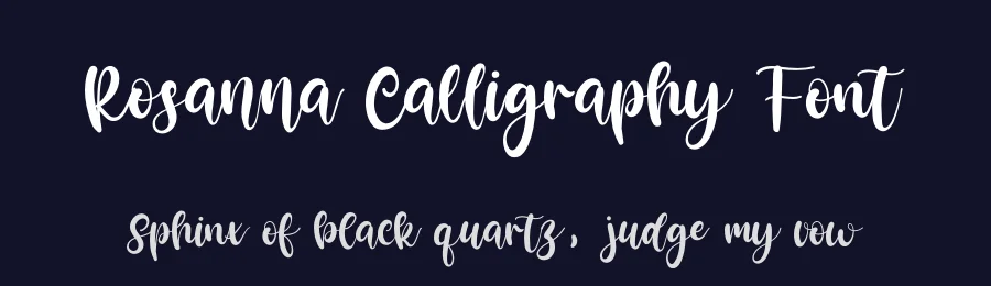 Rosanna Calligraphy Font by Font Kong — Script Handwritten Font — thumbnail 2