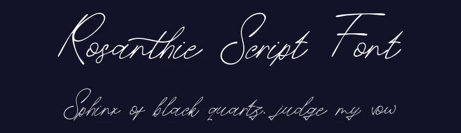 Rosanthie Script Font by Anomali Creatype — Script Handwritten Font — thumbnail 2