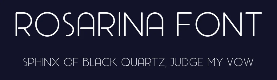 Rosarina Font by Mariano Diez — Sans Serif Font — thumbnail 2