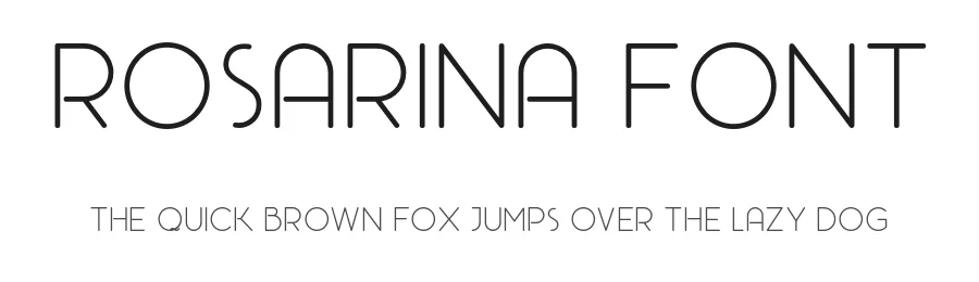 Rosarina Font by Mariano Diez — Sans Serif Font
