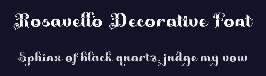Rosavello Decorative Font by TypeClassHeroes — Script Handwritten Font — thumbnail 2