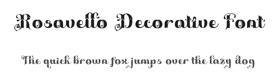 Rosavello Decorative Font by TypeClassHeroes — Script Handwritten Font